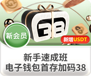 新会员首次通过电子钱包充值，可额外获得38元奖励